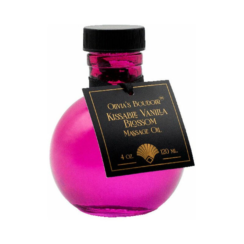 Olivia's Boudoir Kissable Massage Oil Vanilla Blossom 4 oz.