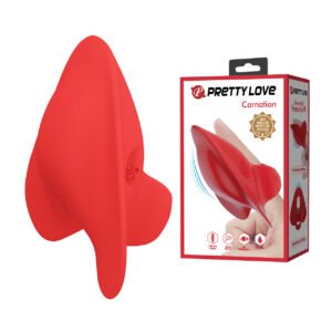 Pretty Love Carnation Manta Ray Finger Vibe - Red