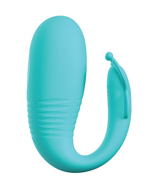 Pretty Love Remi Thrusting Hands-Free Vibrator - Aqua - Image 3