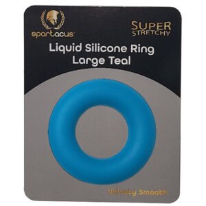 Spartacus Liquid Silicone Cock Ring Large - Teal