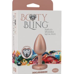 Booty Bling Jeweled Metal Plug - Small Gold