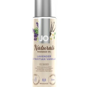 JO Naturals Massage Oil - Lavender & Vanilla 4 oz Bottle