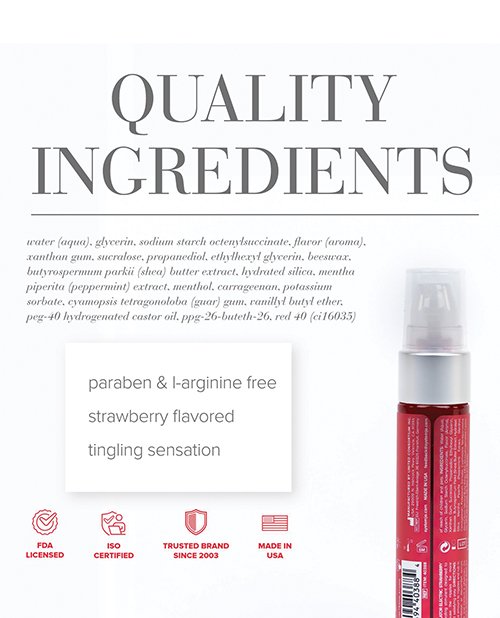 JO Nipple Titillator - Strawberry Stimulant 1 oz - Image 2