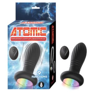 Atomic Thrusting Light-Up Twister Plug w/Remote Control - Black