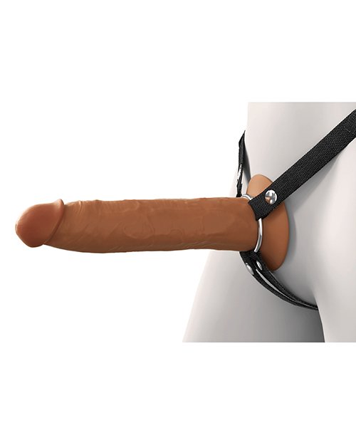 Fantasy X-Tensions Elite 9" Silicone Hallow Strap-On Dual Density - Brown - Image 7