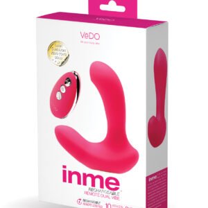 VeDO Inme Rechargeable Dual Vibe w/Remote Control - Pink