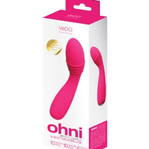 VeDO Ohni Rechargeable G-Spot Thrusting Vibe - Pink
