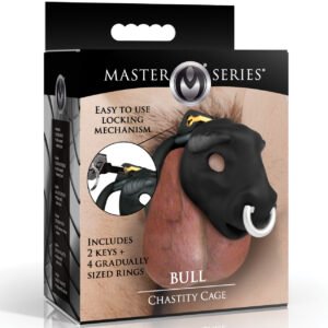 Master Series Bull Chastity Cage - Black
